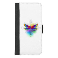 Rainbow Polygonal Dragonfly