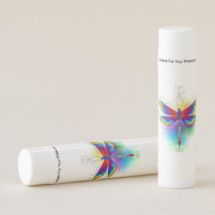 Rainbow Polygonal Dragonfly Lip Balm