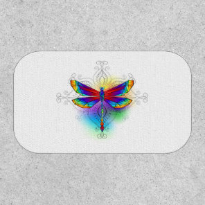 Rainbow Polygonal Dragonfly Patch
