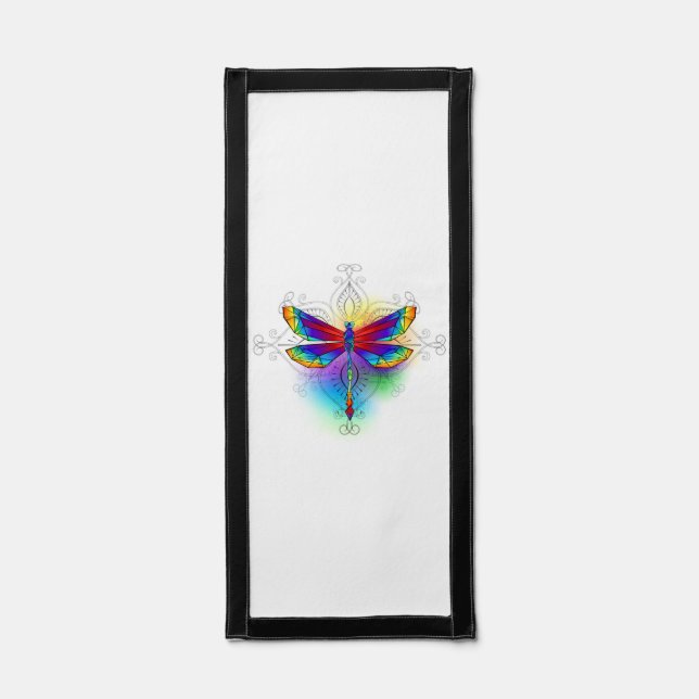 Rainbow Polygonal Dragonfly Pennant (Front)