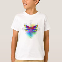 Rainbow Polygonal Dragonfly