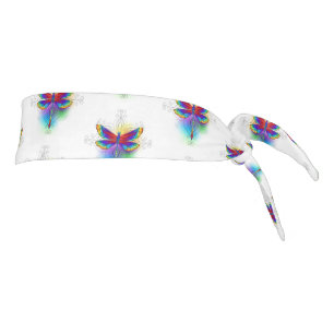 Rainbow Polygonal Dragonfly Tie Headband