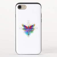 Rainbow Polygonal Dragonfly