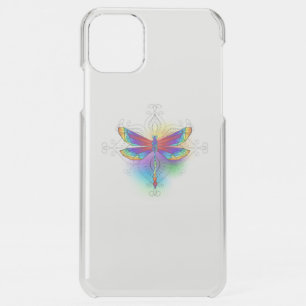 Rainbow Polygonal Dragonfly iPhone 11 Pro Max Case