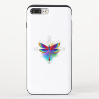 Rainbow Polygonal Dragonfly