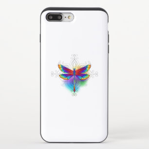 Rainbow Polygonal Dragonfly iPhone 8/7 Plus Slider Case