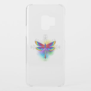 Rainbow Polygonal Dragonfly Uncommon Samsung Galaxy S9 Case