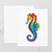 Rainbow Polygonal Seahorse (Front/Back)