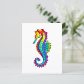 Rainbow Polygonal Seahorse (Standing Front)