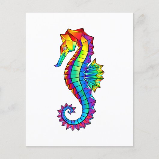Rainbow Polygonal Seahorse (Front)