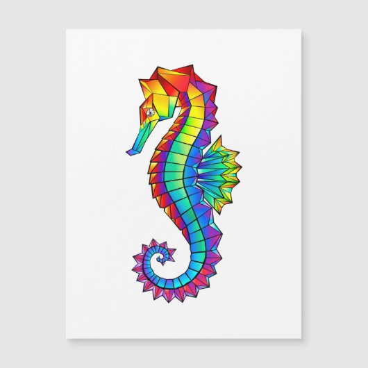 Rainbow Polygonal Seahorse (Front)