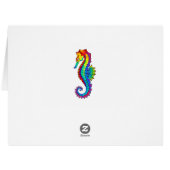 Rainbow Polygonal Seahorse (Back Horizontal)
