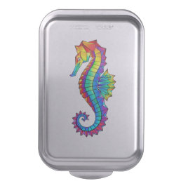 Rainbow Polygonal Seahorse Cake Pan