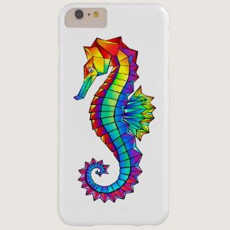 Rainbow Polygonal Seahorse Barely There iPhone 6 Plus Case