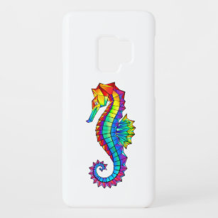 Rainbow Polygonal Seahorse Case-Mate Samsung Galaxy S9 Case