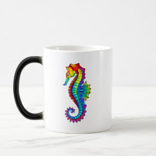 Rainbow Polygonal Seahorse Color Morph Mug