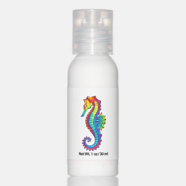 Rainbow Polygonal Seahorse Hand Lotion (Front)