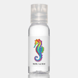 Rainbow Polygonal Seahorse Hand Sanitizer