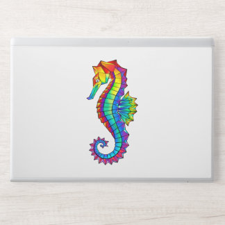 Rainbow Polygonal Seahorse HP Laptop Skin