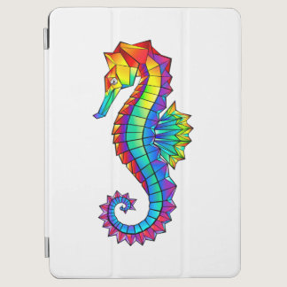 Rainbow Polygonal Seahorse iPad Air Cover