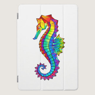 Rainbow Polygonal Seahorse iPad Pro Cover