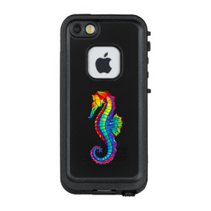 Rainbow Polygonal Seahorse LifeProof FRĒ iPhone SE/5/5s Case