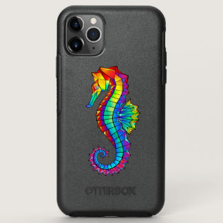 Rainbow Polygonal Seahorse OtterBox Symmetry iPhone 11 Pro Max Case
