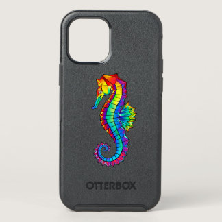 Rainbow Polygonal Seahorse OtterBox Symmetry iPhone 12 Case