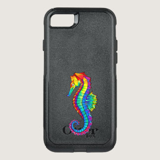 Rainbow Polygonal Seahorse OtterBox Commuter iPhone SE/8/7 Case