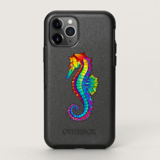 Rainbow Polygonal Seahorse OtterBox Symmetry iPhone 11 Pro Case
