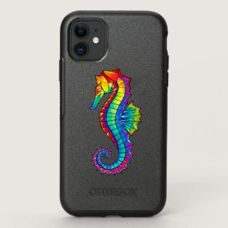 Rainbow Polygonal Seahorse OtterBox Symmetry iPhone 11 Case