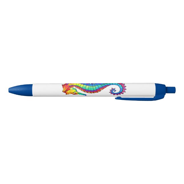Rainbow Polygonal Seahorse Pen (Bottom)