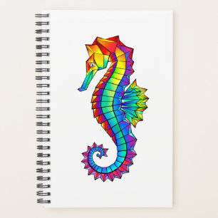 Rainbow Polygonal Seahorse Planner