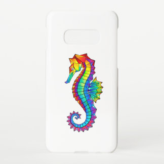 Rainbow Polygonal Seahorse Samsung Galaxy S10E Case