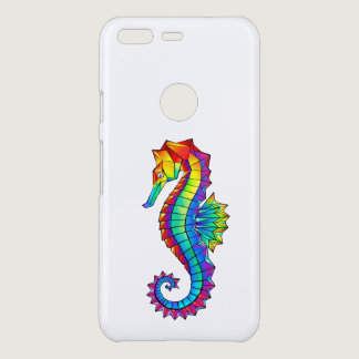 Rainbow Polygonal Seahorse Uncommon Google Pixel Case