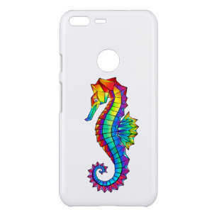 Rainbow Polygonal Seahorse Uncommon Google Pixel XL Case