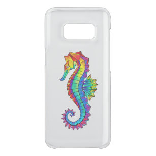 Rainbow Polygonal Seahorse Uncommon Samsung Galaxy S8 Case