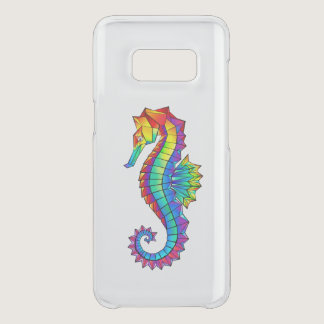 Rainbow Polygonal Seahorse Uncommon Samsung Galaxy S8 Case