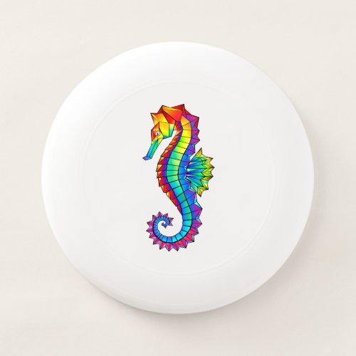 Rainbow Polygonal Seahorse Wham_O Frisbee