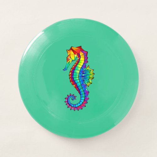 Rainbow Polygonal Seahorse Wham_O Frisbee