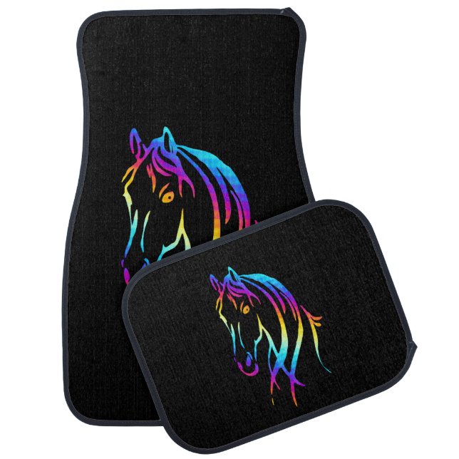 Rainbow Pony Car Floor Mat (Set)