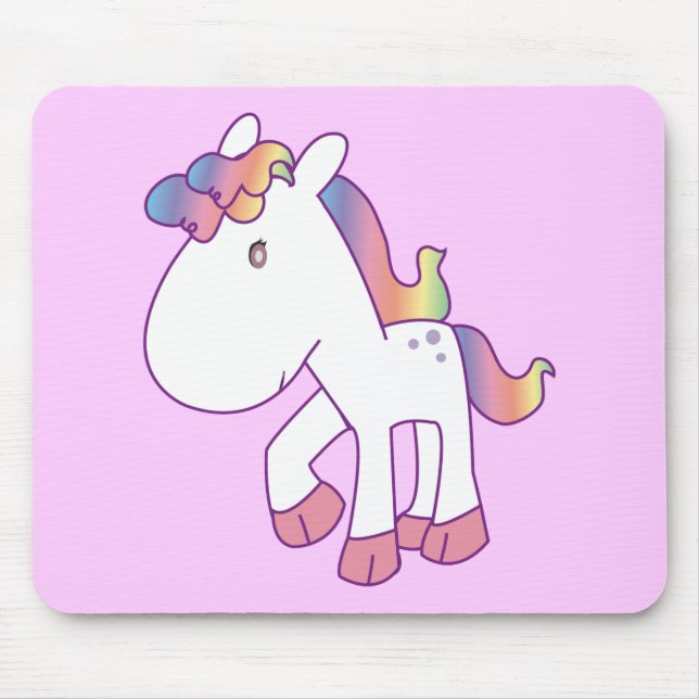 Rainbow Pony Mouse Pad (Front)