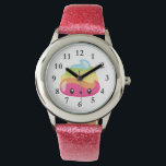 Rainbow Poo Emoji Watch<br><div class="desc">What a fun watch for any girl who loves rainbows, emojis and poop! Lol! Omg!</div>
