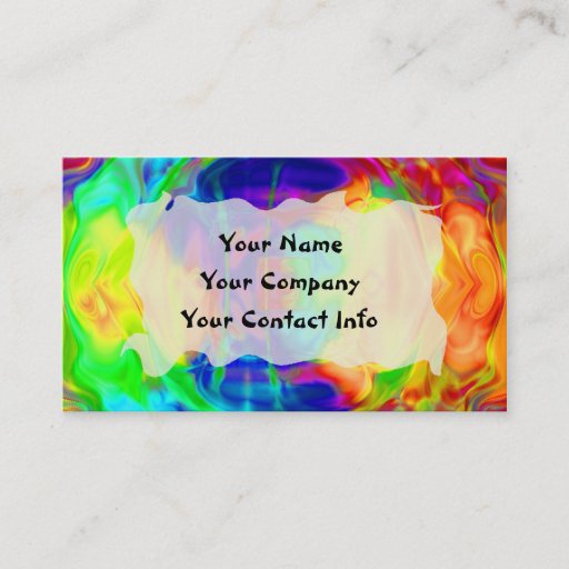 Customizable Rainbow Pool Business Card Template