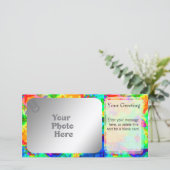 Rainbow Pool PhotoCard Template (Standing Front)