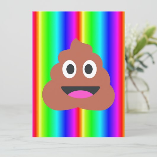 rainbow poop emoji (Standing Front)