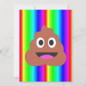 rainbow poop emoji (Front)