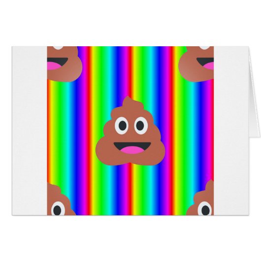rainbow poop emoji (Front Horizontal)