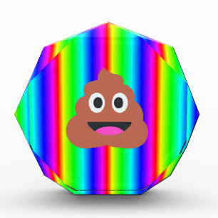 rainbow poop emoji award