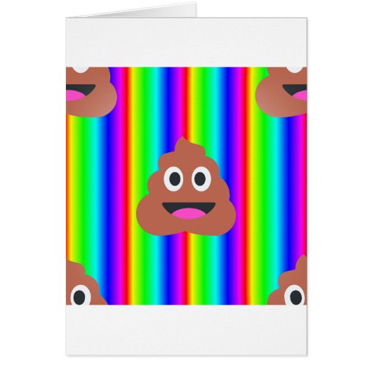 rainbow poop emoji cards (Front)